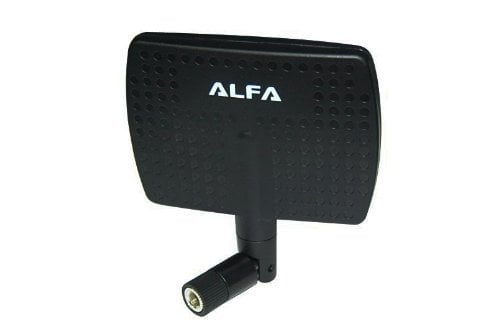 Book Cover Alfa 2.4HGz 7dBi RP-SMA Panel Screw-On Swivel Antenna Netwrok Adaptors - Also Works for 3DR Solo Drone, DJI Phantom 3 Drone, Yuneec Typhoon H ST16 Controller, adds Range