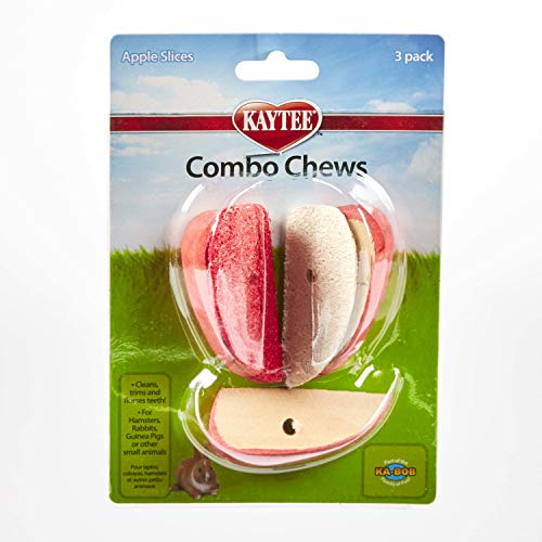 Book Cover Kaytee Combo Chews Apple Slices, 3-Pack