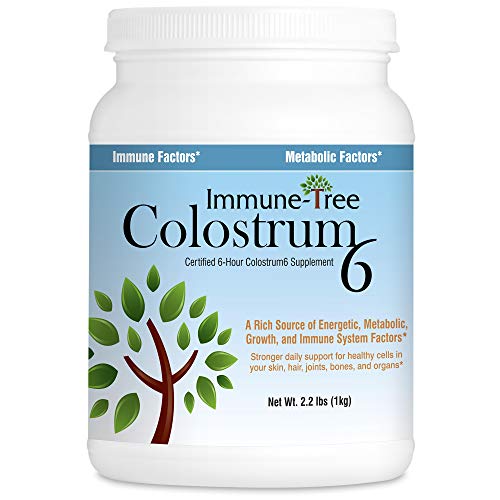 Book Cover Immune Tree All Natural 100% Bovine Colostrum Powder | Maximum Strength | 661 Servings | 2.2lb (1 Kilo) | Certified 6 Hour | Absorbs Readily | Protects Natural Anti-Aging, Immune, Metabolic, & Other Essential Factors | Made in USA From Grass Fed