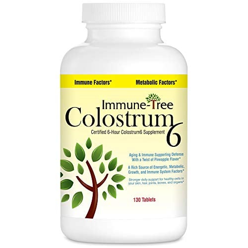 Book Cover Immune Tree Colostrum6, Certified 6-Hour Colostrum, Pineapple Flavor, 130 Lozenges