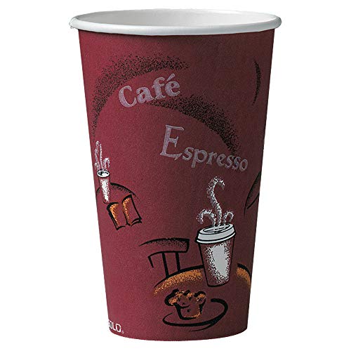 Book Cover Solo 316SI-0041 16 oz Bistro SSP Paper Hot Cup (Case of 1000)