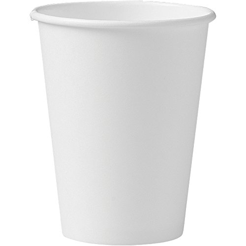 Book Cover Solo 412WN-2050 12 oz White SSP Paper Hot Cup (Case of 1000)