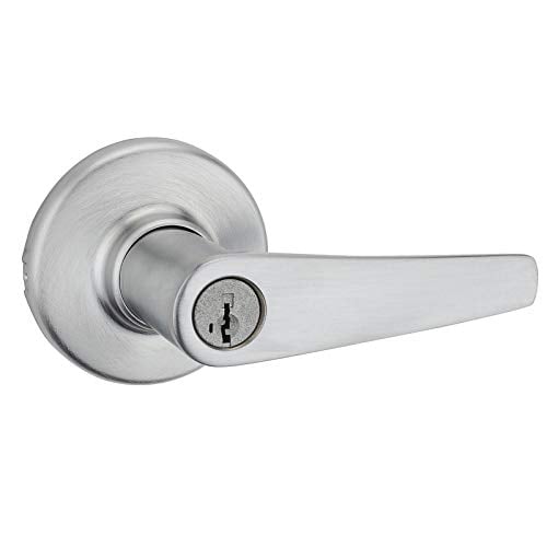 Book Cover Kwikset Delta Entry Lever in Satin Chrome