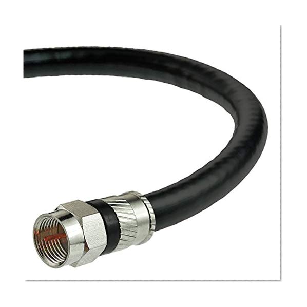 Book Cover Mediabridge Coaxial Cable (8 Feet) with F-Male Connectors - Ultra Series - Tri-Shielded UL CL2 In-Wall Rated RG6 Digital Audio/Video - Includes Removable EZ Grip Caps (Part# CJ08-6BF-N1)