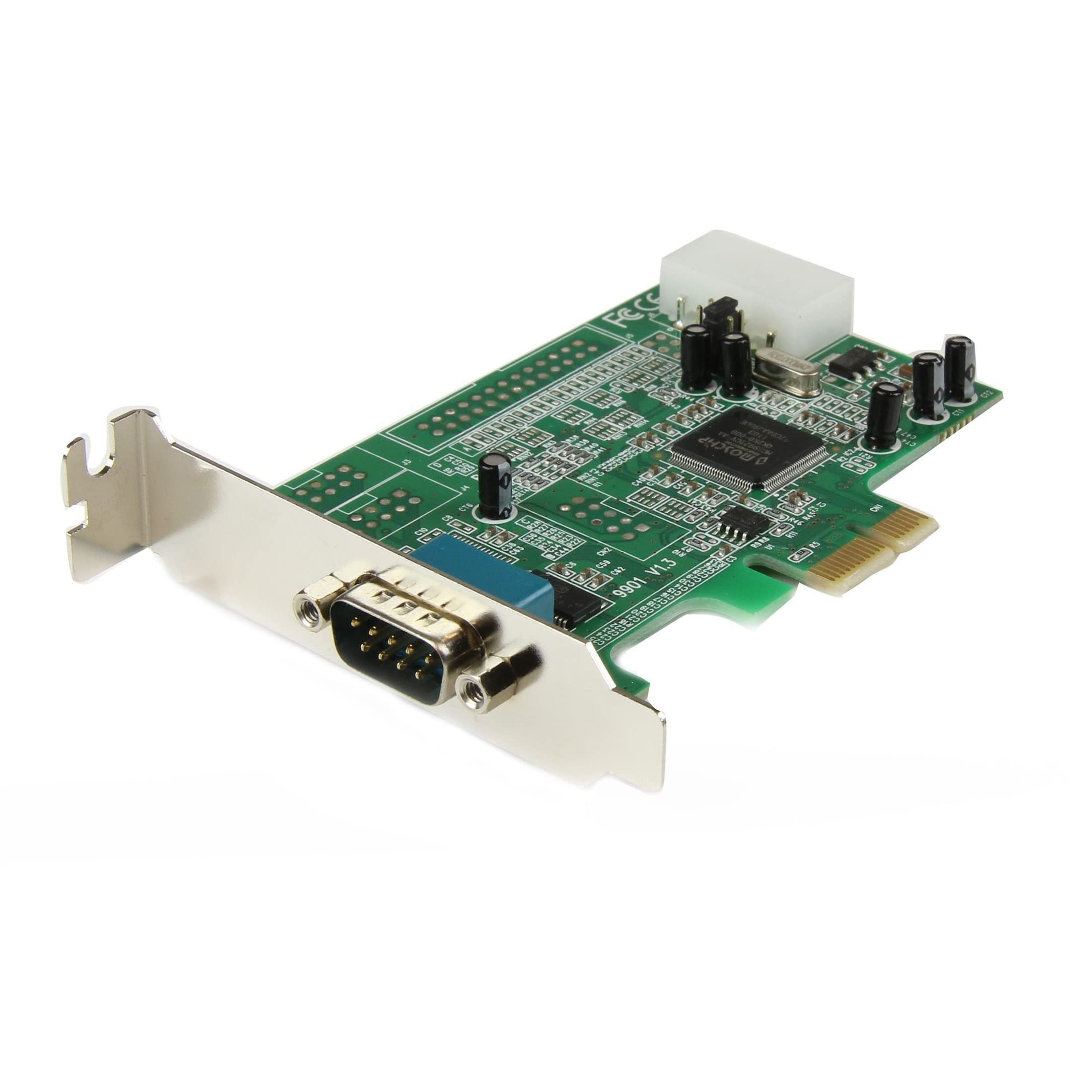 Book Cover StarTech.com 1-port PCI Express RS232 Serial Adapter Card - PCIe RS232 Serial Host Controller Card - PCIe to Serial DB9 - 16550 UART - Low Profile Expansion Card - Windows & Linux (PEX1S553LP)