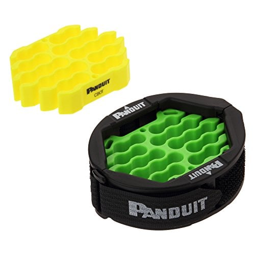 Book Cover Panduit CBOT24K Cable Organizing Kit, Tool Kit Includes: Jacket Cover, Hook and Loop Fastener, Green Cable Organizing Insert, Yellow Cable Organizing Insert