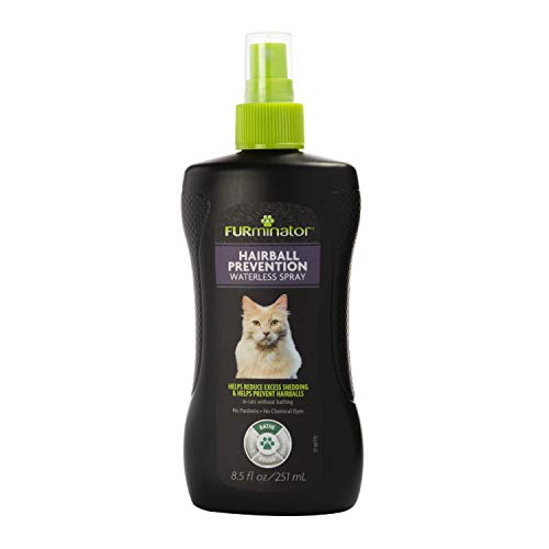 Book Cover FURminator Hairball Prevention Waterless Spray for Cats