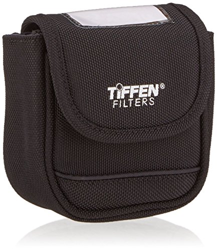 Book Cover Tiffen 4BLTPCHLGK Large Belt Style Filter Pouch for Filters 62mm to 82mm,Black