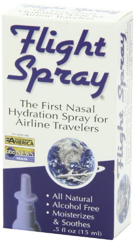 Book Cover Flight Spray Nasal Hydration Spray for Airline Travelers - 0.5 Ounce Bottles(Boxed)