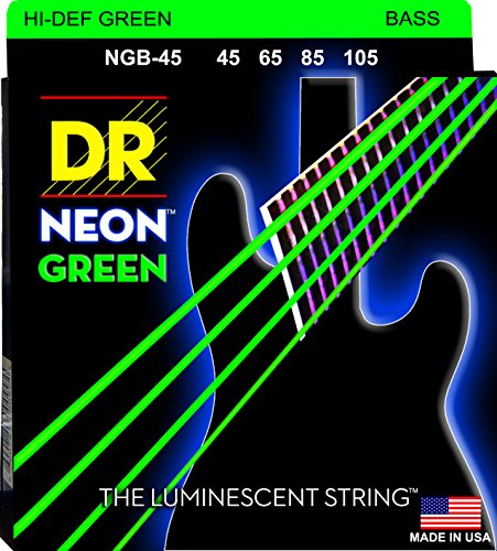 Book Cover DR Strings HI-DEF NEON Acoustic Guitar Strings (NGB-45)