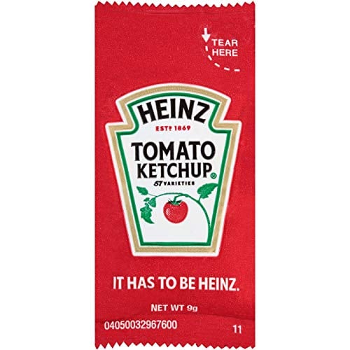 Book Cover Heinz Ketchup Packet - 200 Case