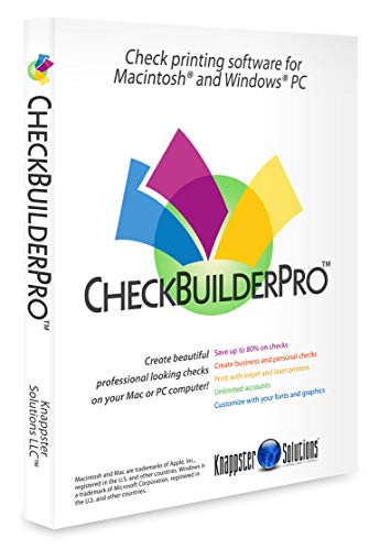 Book Cover CheckBuilderPro - Windows & Mac Check Printing Software