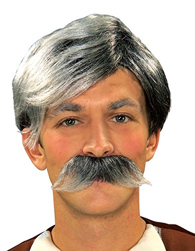 Book Cover Forum Novelties Inc 20810 Geppetto Wig and Moustache - Grey