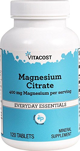 Book Cover Vitacost Magnesium Citrate - 400 mg per Serving - 120 Tablets