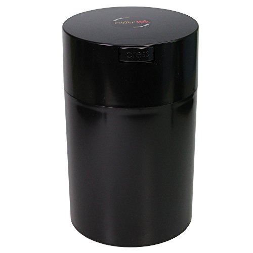 Book Cover Coffeevac 1 lb - The Ultimate Vacuum Sealed Coffee Container, Black Cap & Body , 1.85-Liter/1.6-Quart , CFV2-SBK