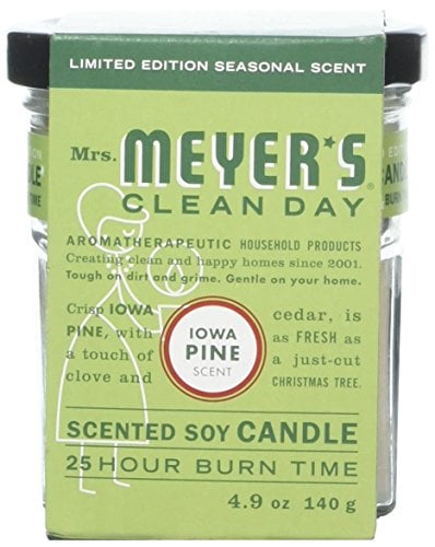 Book Cover Mrs. Meyer's Clean Day Soy Candle-Iowa Pine-4.9 oz