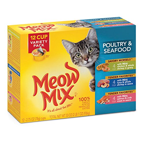 Book Cover Meow Mix Tender Favorites Wet Cat Food, 2.75 Ounce Cups