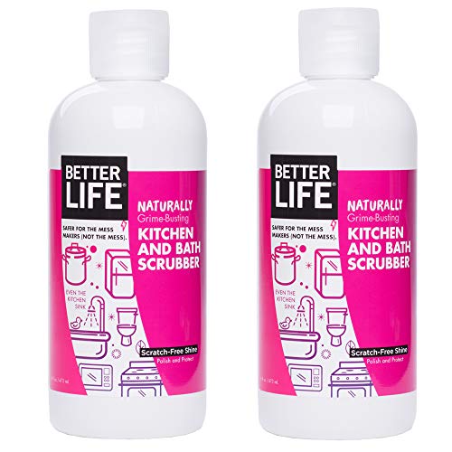 Book Cover Better Life Natural Kitchen and Bath Scrubber, 16 Ounces (Pack of 2), 24434