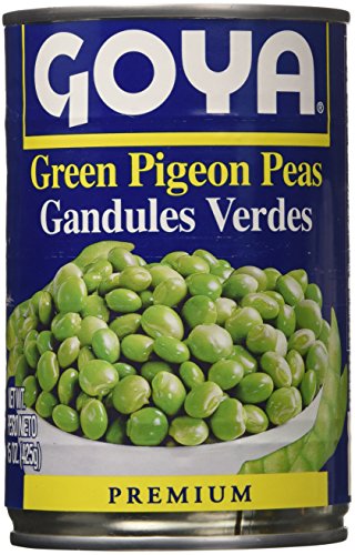 Book Cover Goya Green Pigeon Peas-15 Ounce, 6 Count