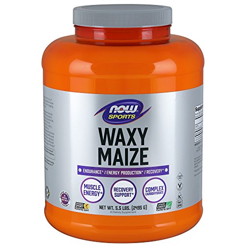 Book Cover NOW Sports Nutrition, Waxy Maize Powder, 5.5-Pound
