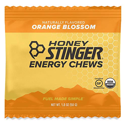 Book Cover Honey Stinger Energy Chews Orange Blossom - 12 - 1.8oz (50g) Bags