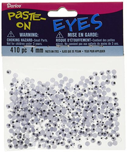 Book Cover Darice 410-Piece Paste on Eyes, 4ml