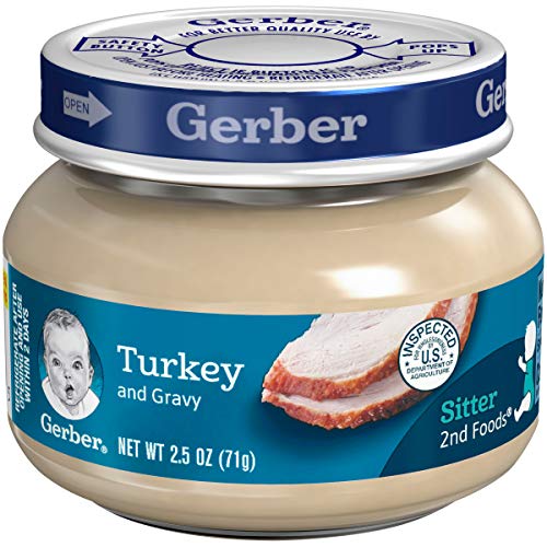 Book Cover Gerber 2nd Foods Meats, Turkey & Turkey Gravy, 2.5-Ounce (Pack of 12)