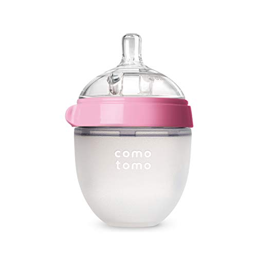 Book Cover Comotomo Natural Feel Baby Bottle (150 ml, Pink)