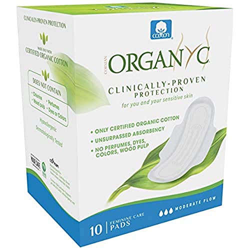 Book Cover Organyc 100% Certified Organic Cotton Feminine Pads