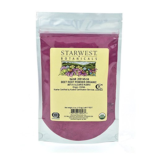 Book Cover Starwest Botanicals Organic Beet Root Powder, 4 Ounces