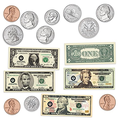 Book Cover Learning Resources Double-sided Magnetic Money