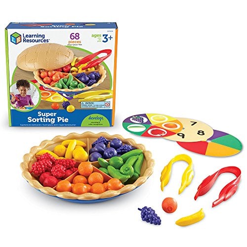 Book Cover Learning Resources Super Sorting Pie, Fine Motor Toy, Early Number, Patterns, 68 Pieces, Grades Pre-K/Ages 3+