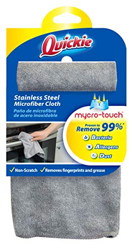 Book Cover Quickie Microfiber Cleaning Cloth, Single, Grey