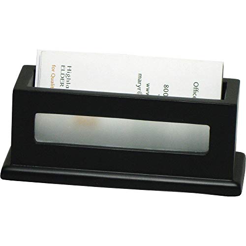 Book Cover Victor Midnight Black Business Card Holder, 1.8