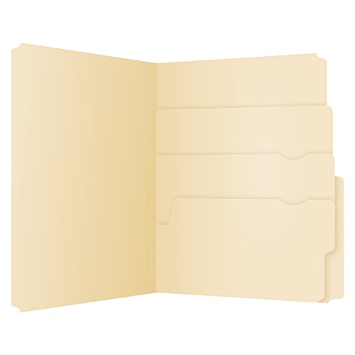 Book Cover Pendaflex Divide It Up File Folders, Letter Size, Manila, 24/Pack (10770)