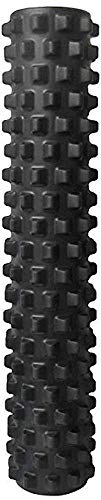 Book Cover RumbleRoller Foam Roller X-Firm Density - Black 79 cm Full Size. Deep Tissue Foam Roller gives a sports massage with Trigger Point Stimulation for Intensive Pain Relief