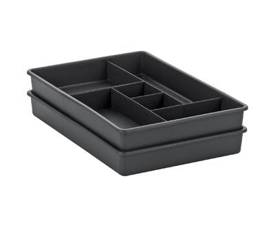 Book Cover madesmart Two-Piece Drawer Organizer-Granite | VALUE COLLECTION | 12-Compartments | Holds Objects with a Variety of Sizes |, 10.75 x 7.5 x 2.6 inches