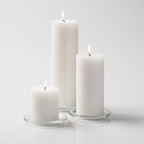 Book Cover Richland® White Pillar Candles Set of 36