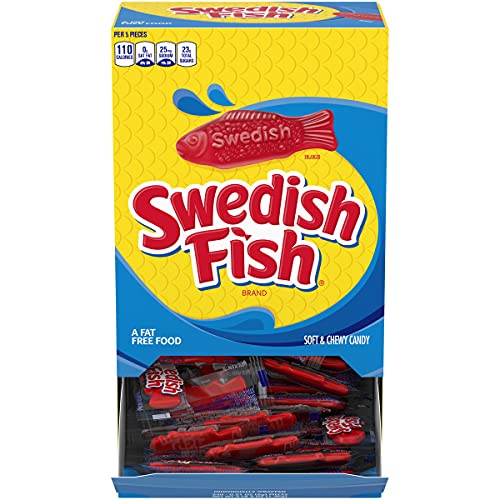 Book Cover SWEDISH FISH Individually Wrapped Soft & Chewy Candy, 3.12 pounds 240 Count Box