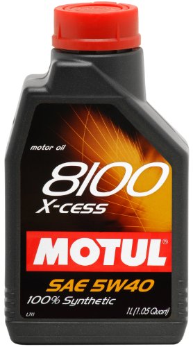 Book Cover Motul 007236 8100 X-cess 5W-40 100 Percent Synthetic Gasoline and Diesel Engine Oil - 1 Liter Bottle