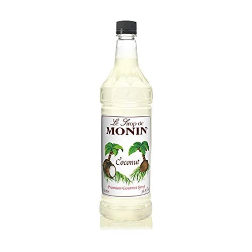 Book Cover Monin Flavored Syrup, Coconut, 33.8-Ounce Plastic Bottle (1 liter) by Monin