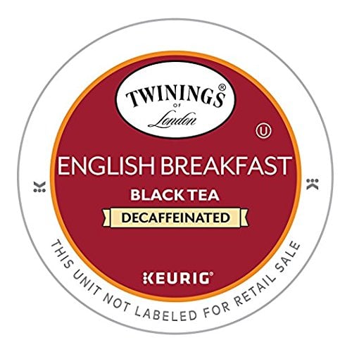Book Cover Twinings Tea, Decaf K Cups, English Breakfast Black Tea, Keurig K Cup Tea Pods for Hot Tea or Cold Brew Maker, Iced Tea Beverages, (3 Pack - 72 Keurig Pods Total)