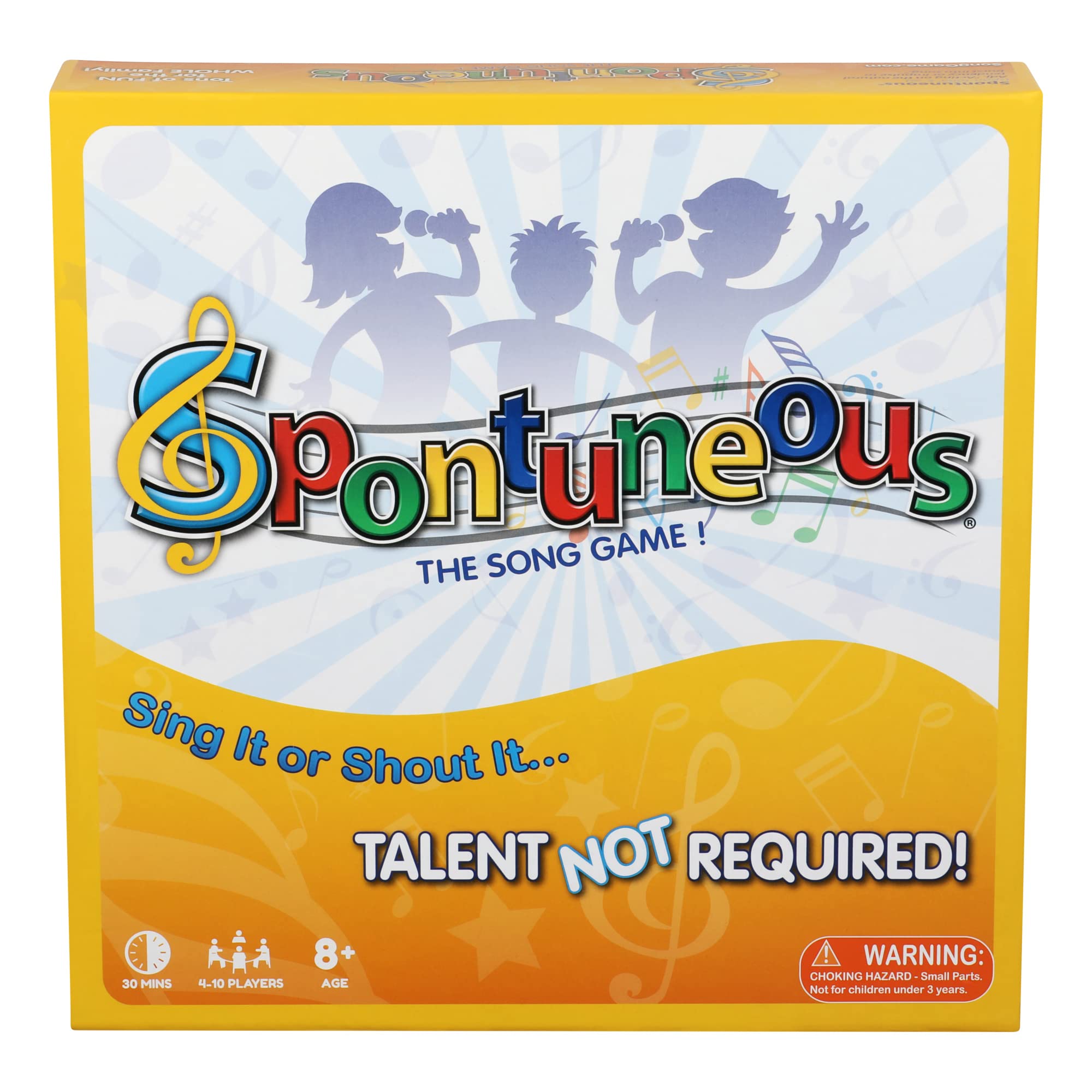 Book Cover Spontuneous - The Song Game - Sing It or Shout It - Talent NOT Required - Family Party Board Game…