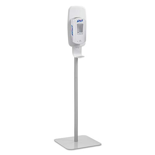 Book Cover PURELL Hand Sanitizer Dispenser Floor Stand, Light Gray, Floor Stand for use with PURELL LTX or TFX Touch-Free Hand Sanitizer Dispensers - 2424-DS