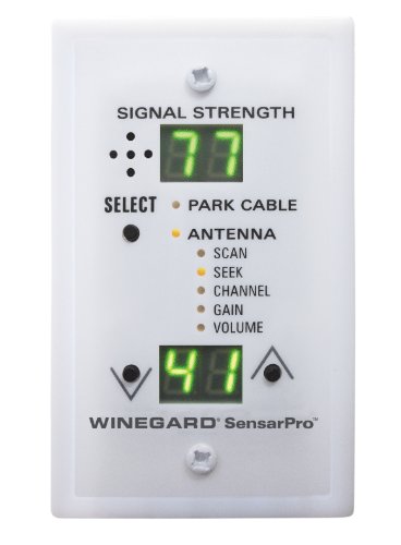 Book Cover Winegard RFL-342 Sensar Pro White TV Signal Strength Meter, Find Local Digital Programming Fast and Easy