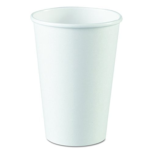 Book Cover Dixie 16 oz. Paper Hot Coffee Cup by GP PRO (Georgia-Pacific), White, 2346W, 1,000 Count (50 Cups Per Sleeve, 20 Sleeves Per Case)