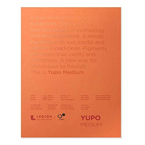 Book Cover Yupo Paper L21-YUP197W912 White Sheets, 9