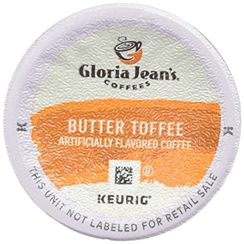 Book Cover Gloria Jean's Coffees Butter Toffee for Keurig Brewers 24 K-Cups (Pack of 2) - 48 K-Cups Total
