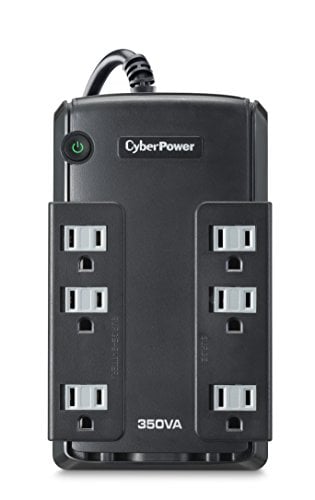 Book Cover CyberPower CP350SLG Standby UPS System, 350VA/255W, 6 Outlets, Compact