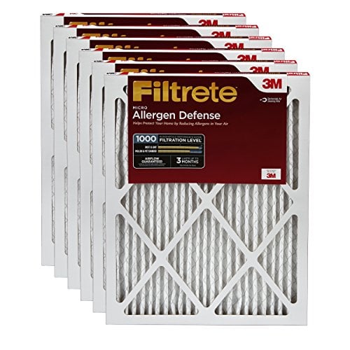 Book Cover Filtrete 16x25x1, AC Furnace Air Filter, MPR 1000, Micro Allergen Defense, 2-Pack